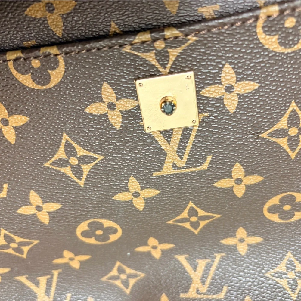 Monogram Brea Small Monogram Canvas Brown Briefcase